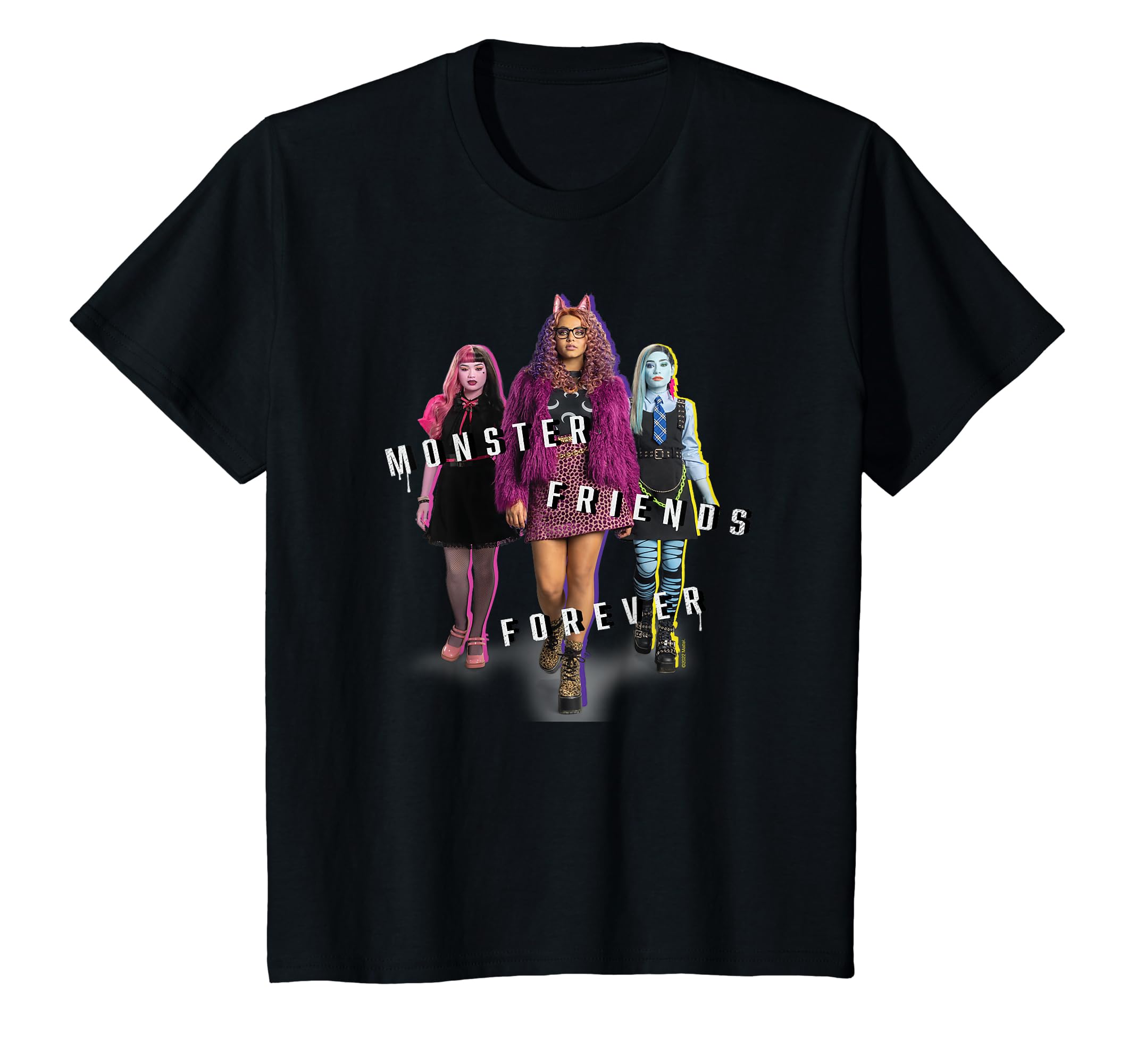 Camiseta Monster High Monster Friends Forever Para Crianças