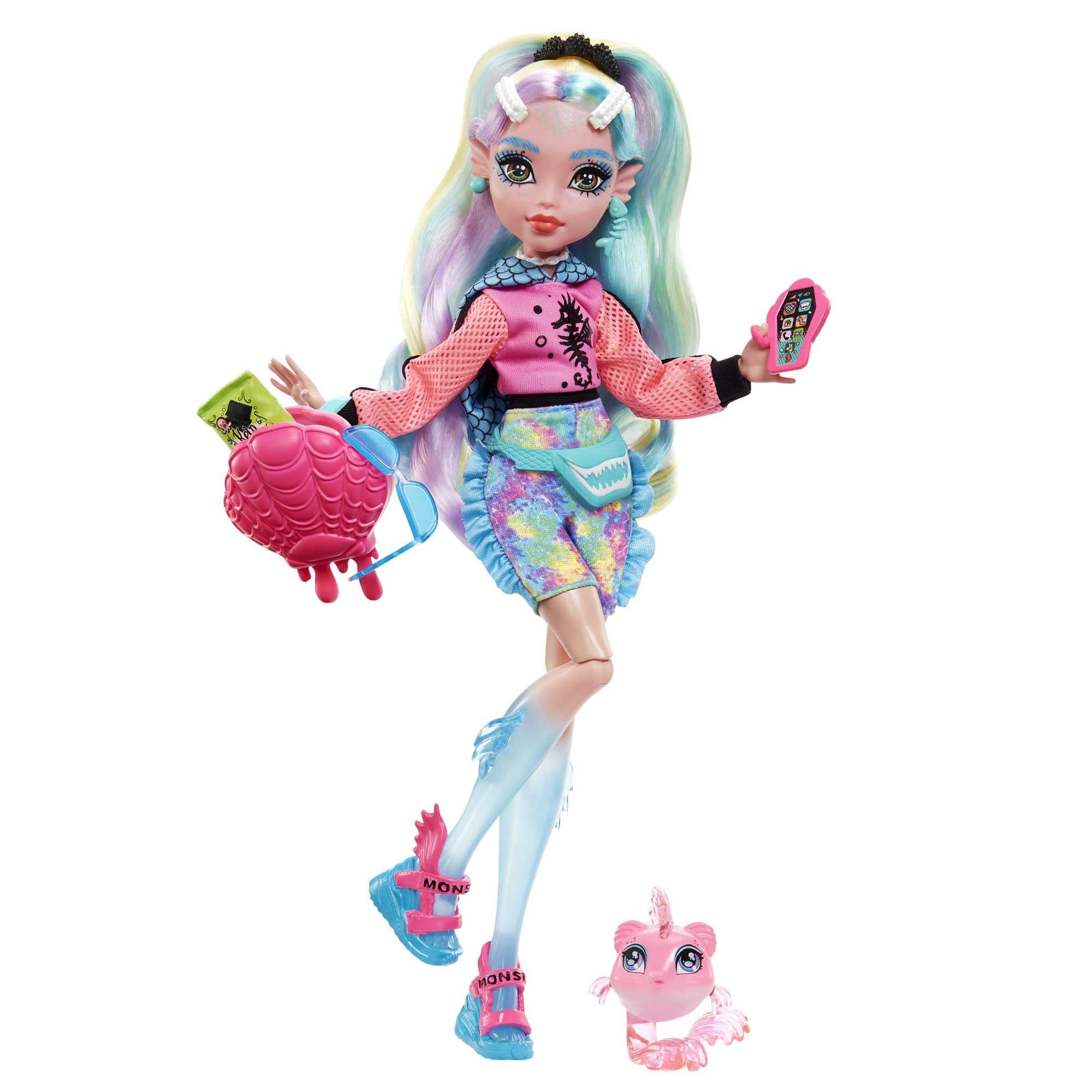 Boneca Fashion Monster High Lagoona Blue Com Acessórios E Animal De Estimação