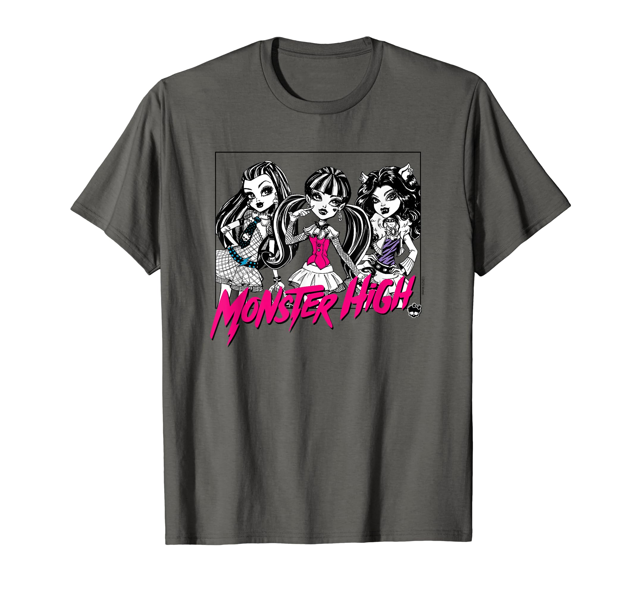 Camiseta Monster High Trio Frame Oficialmente Licenciada Pela Matte