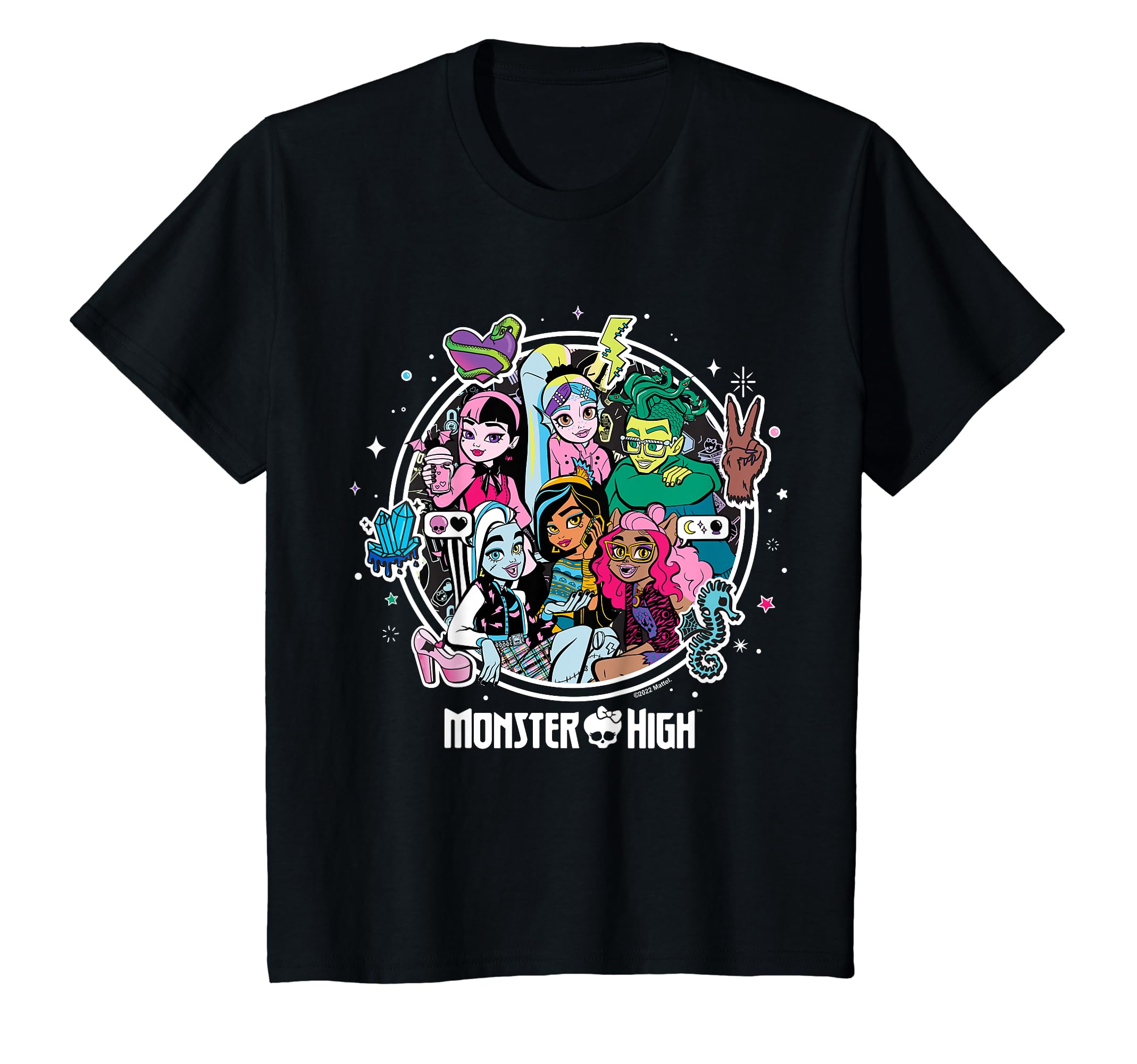 Camiseta Monster High Mh Students Para Crianças