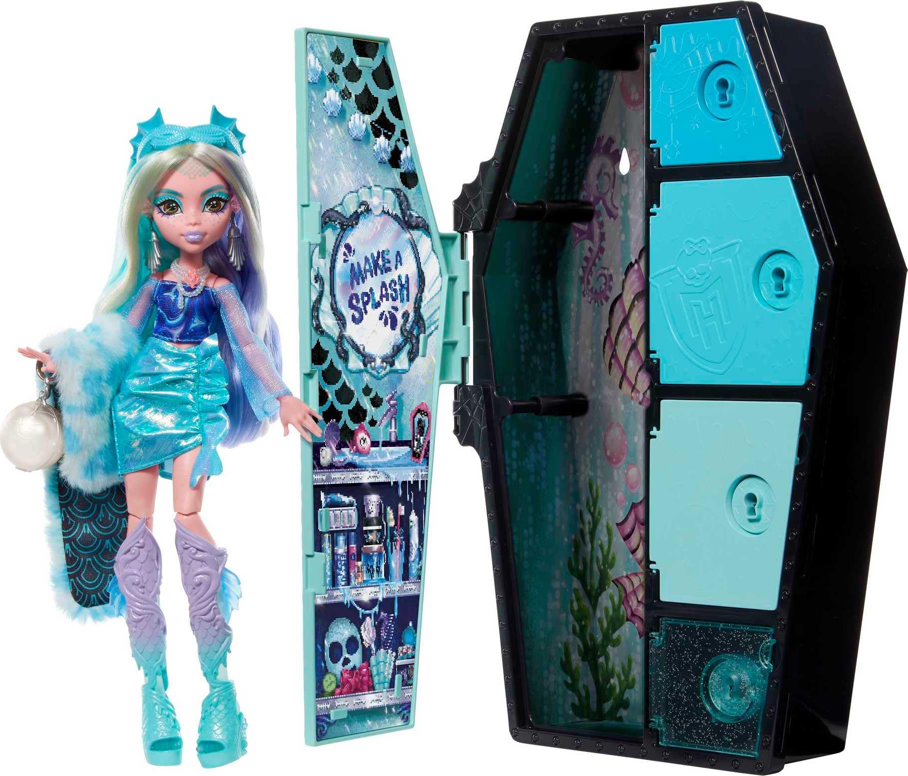 Boneca Fashion Monster High Lagoona Blue Com Conjunto De Moda