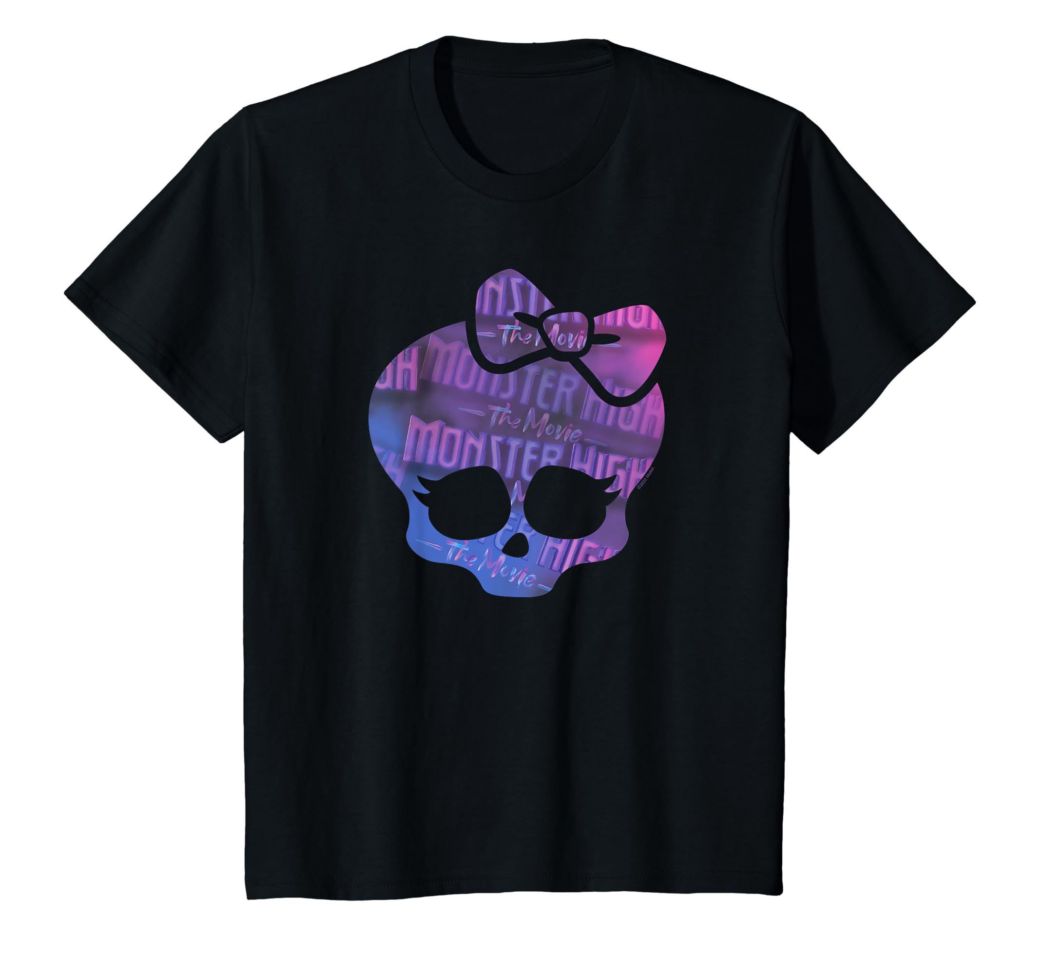 Camiseta Monster High The Movie Skull Para Crianças