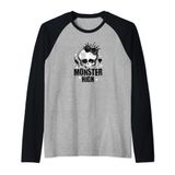 Camiseta Monster High Skullette Punk Raglan Baseball