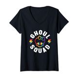 Camiseta Monster High Pride Ghoul Squad Com Decote Em V Para Mulheres