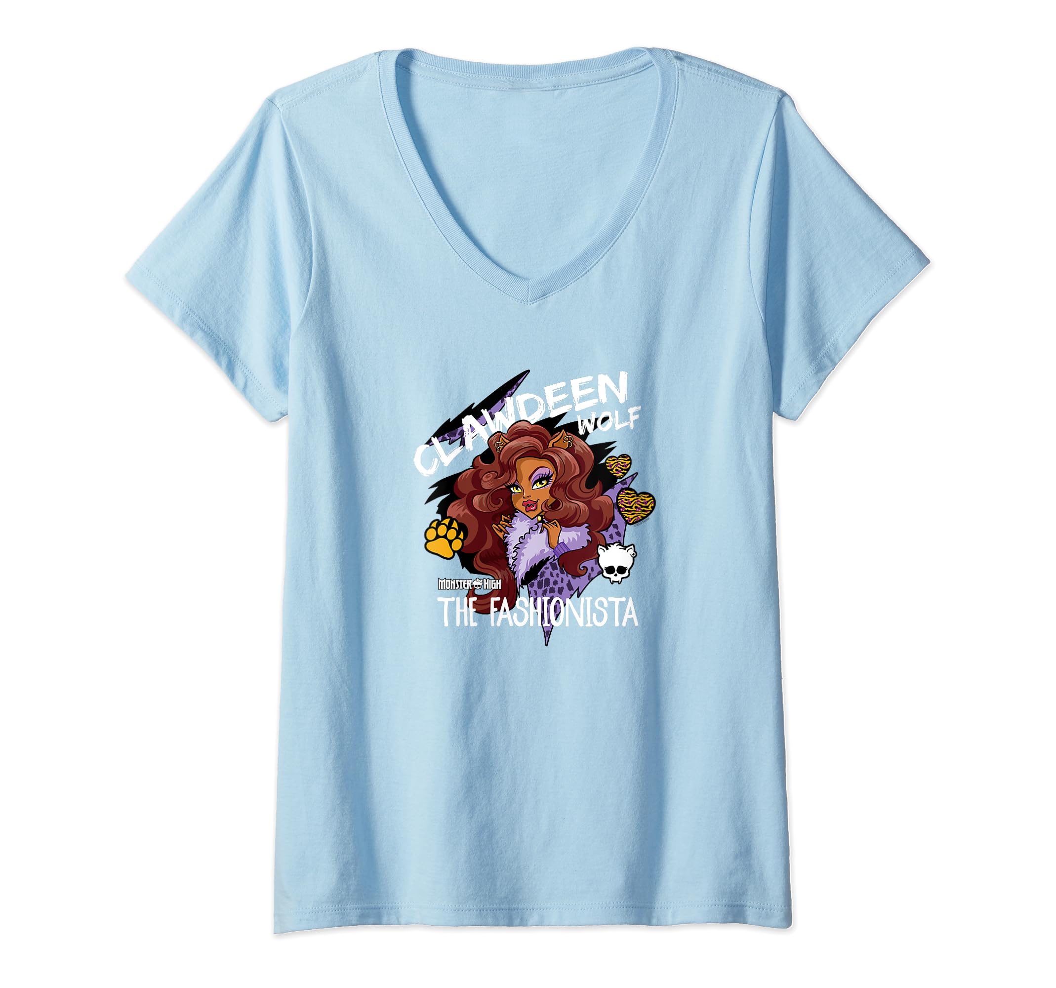 Camiseta Monster High Clawdeen Wolf The Fashionista Com Decote Em V