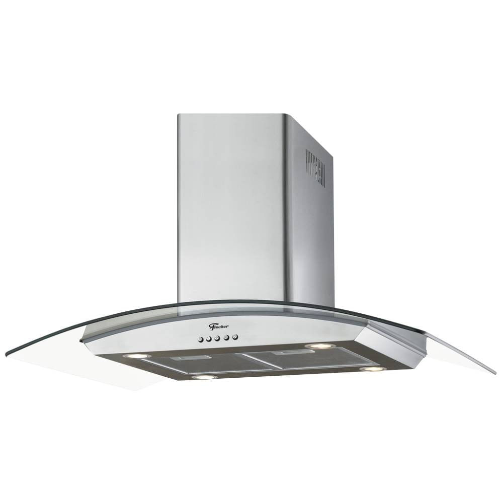 Coifa De Ilha Fischer Island Fischer 90cm 220v 228w Inox/vidro