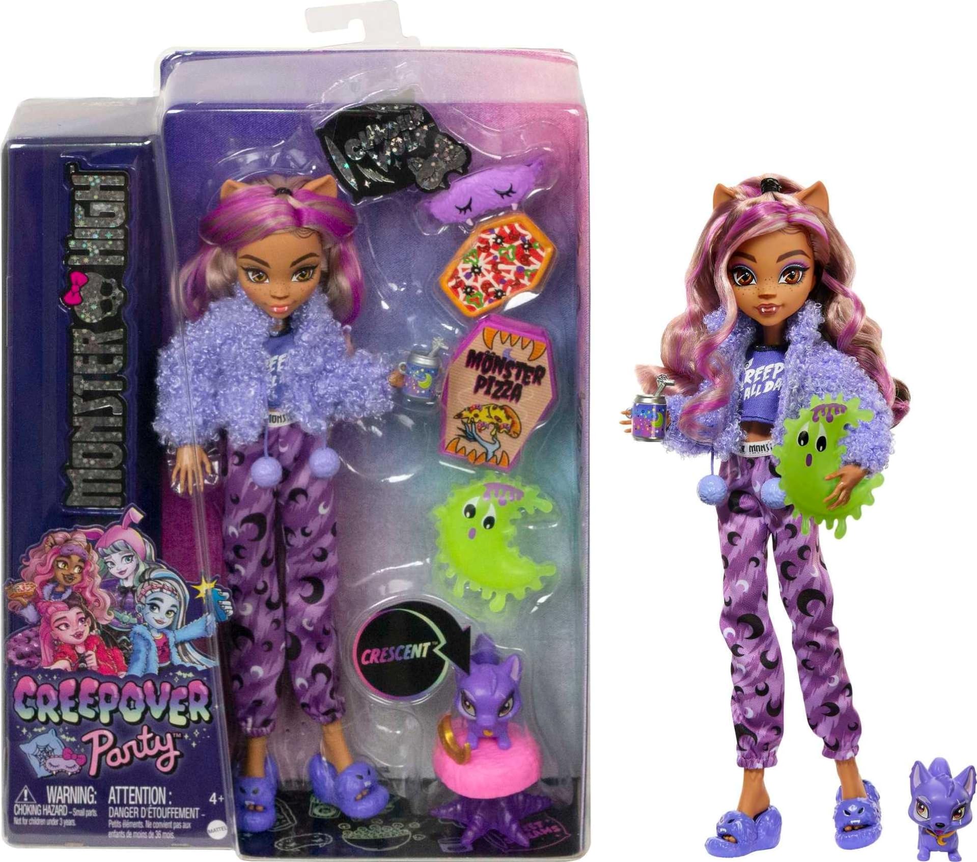 Boneca Monster High Clawdeen Wolf Com Cão De Estimação Crescent