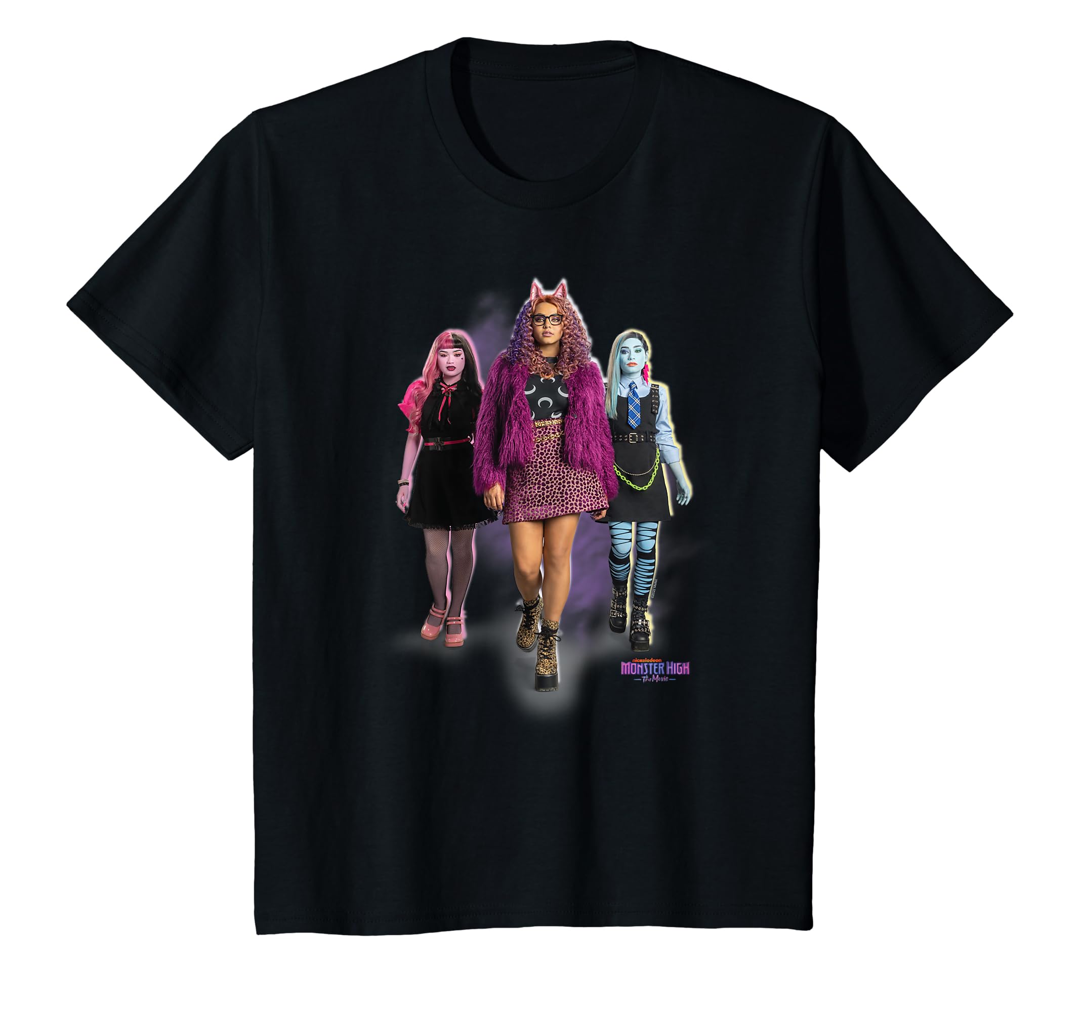 Camiseta Infantil Monster High Clawdeen, Frankie, Draculaura