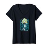 Camiseta Monster High Lagoona Azul Com Decote Em V Para Mulheres