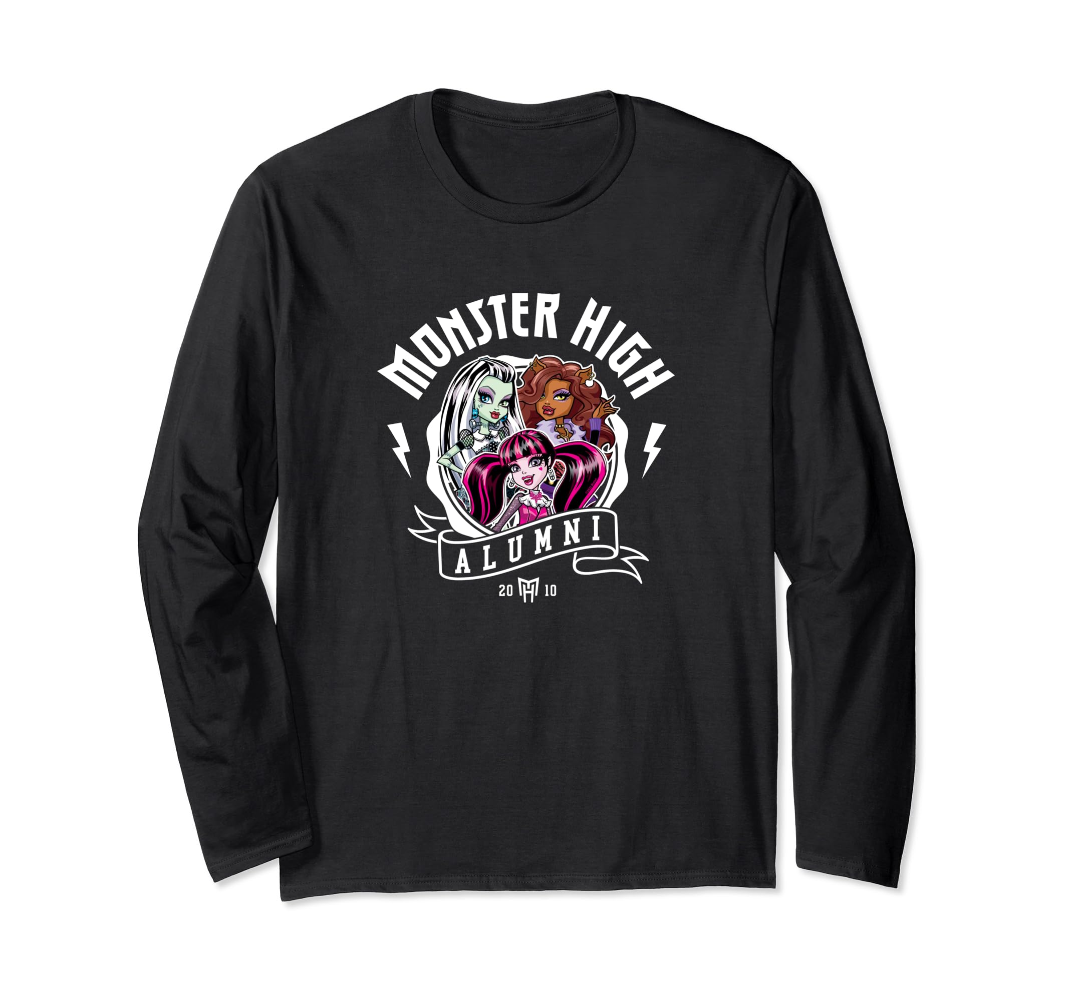 Camiseta De Manga Comprida Monster High Alumni Group Para Meninas