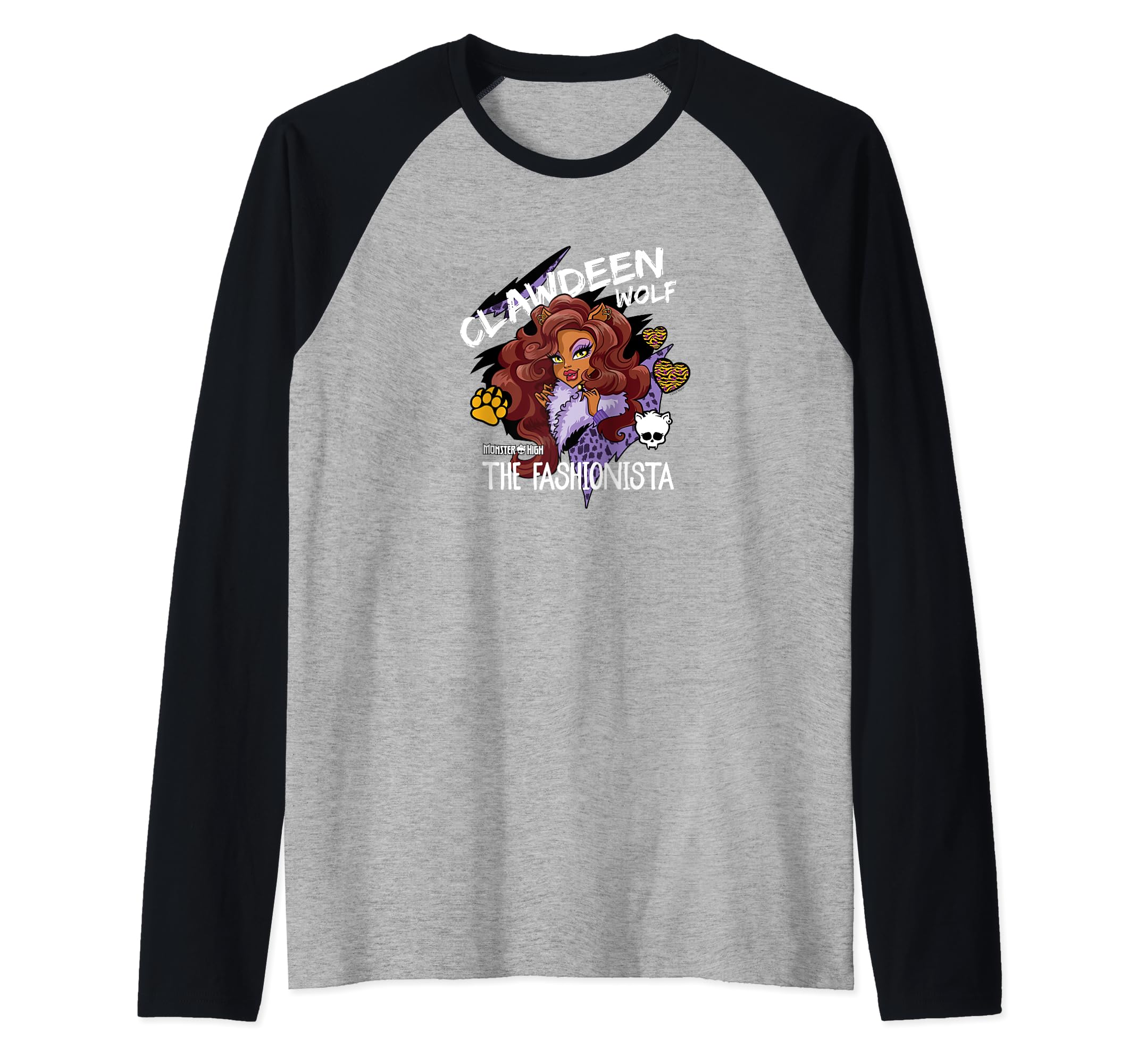 Camiseta Monster High Clawdeen Wolf Fashionista Raglan