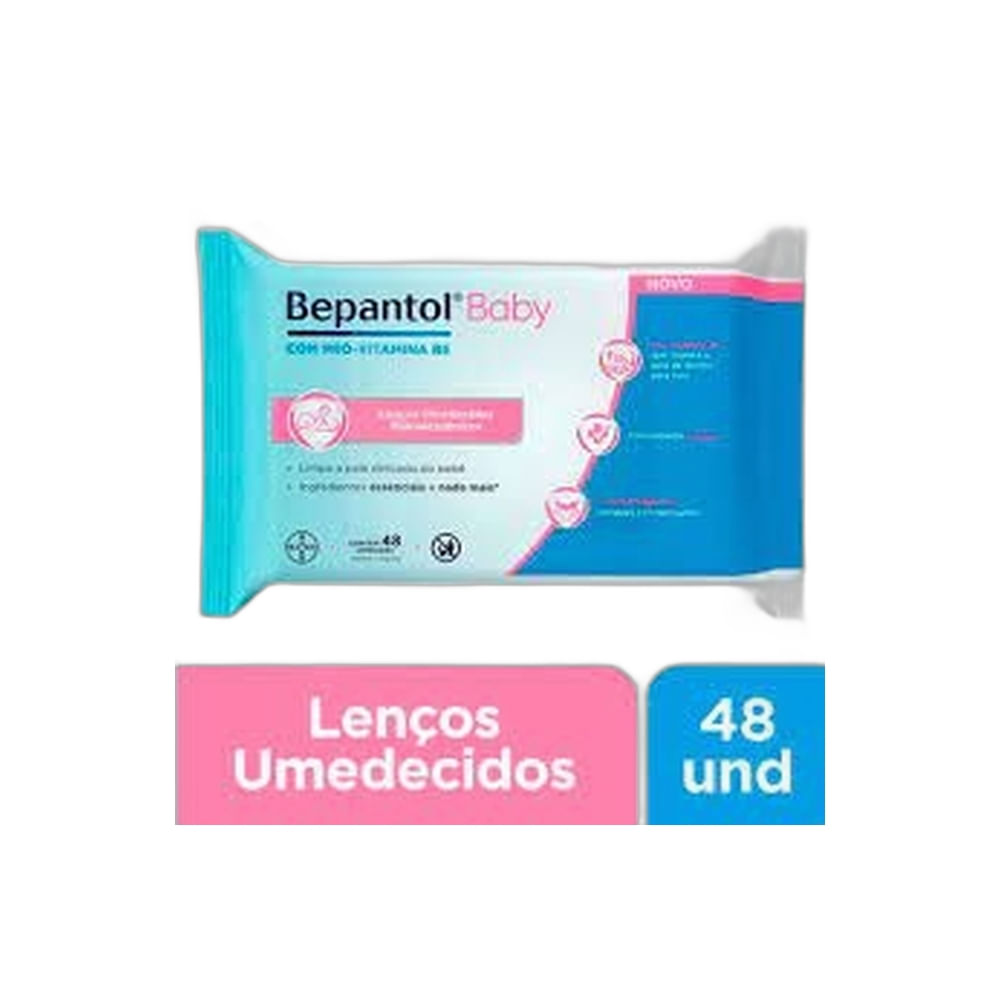 Bepantol Baby Lenços Umedecidos Com 48 Unidades