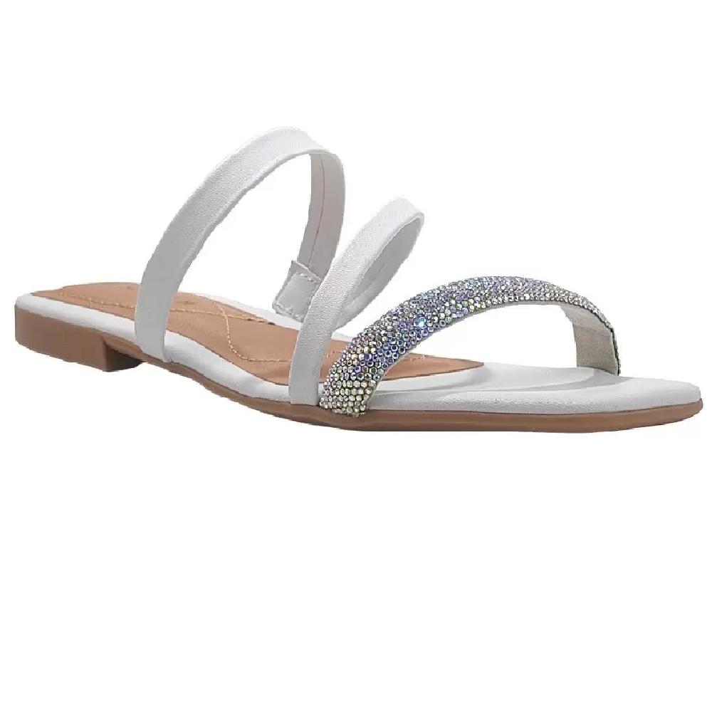 Rasteira Ramarim Tira Strass/light Peach Ref 2325222-8 Branco 034