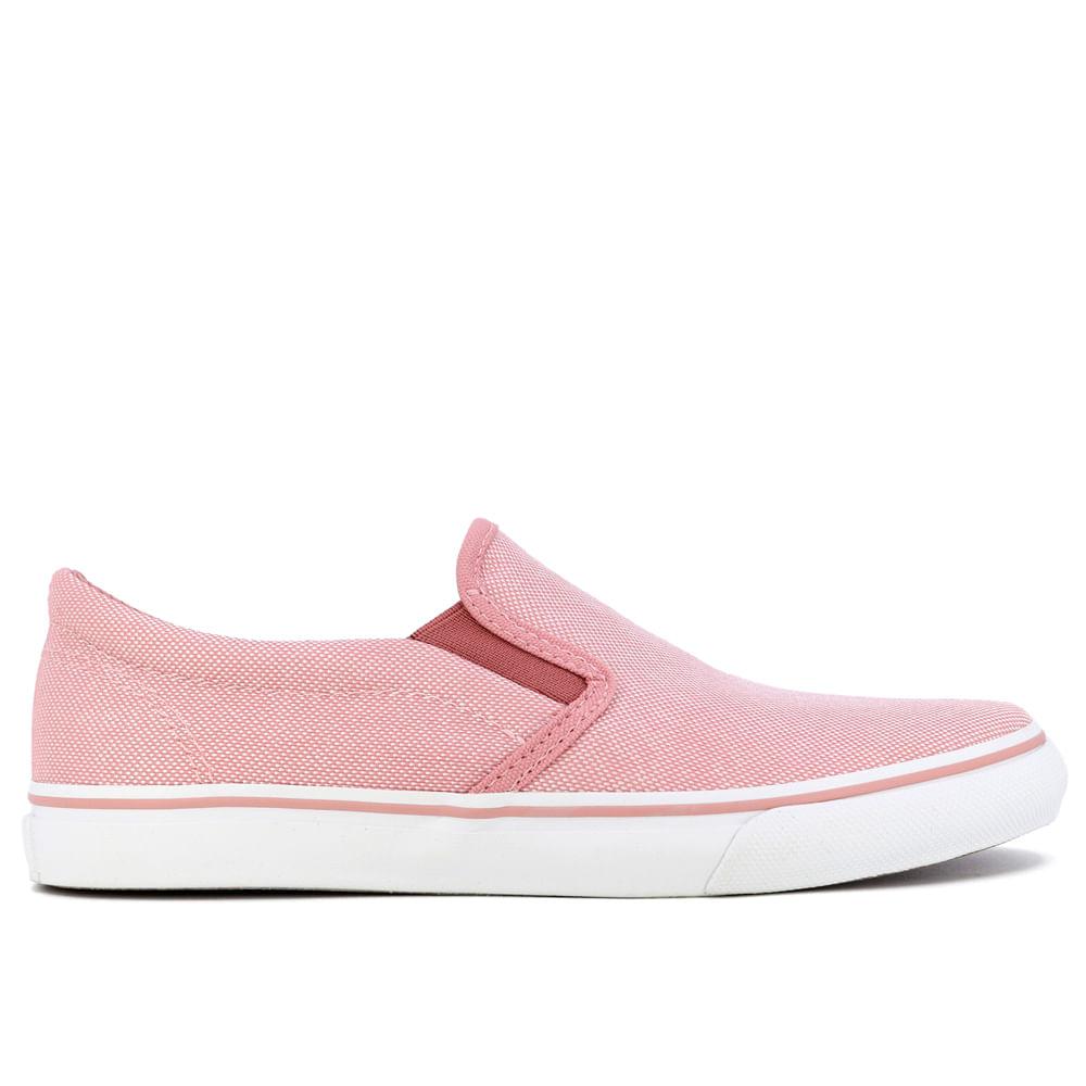 Tenis Usaflex Casual Slip On Ligth Rose Ref Ak1901 034