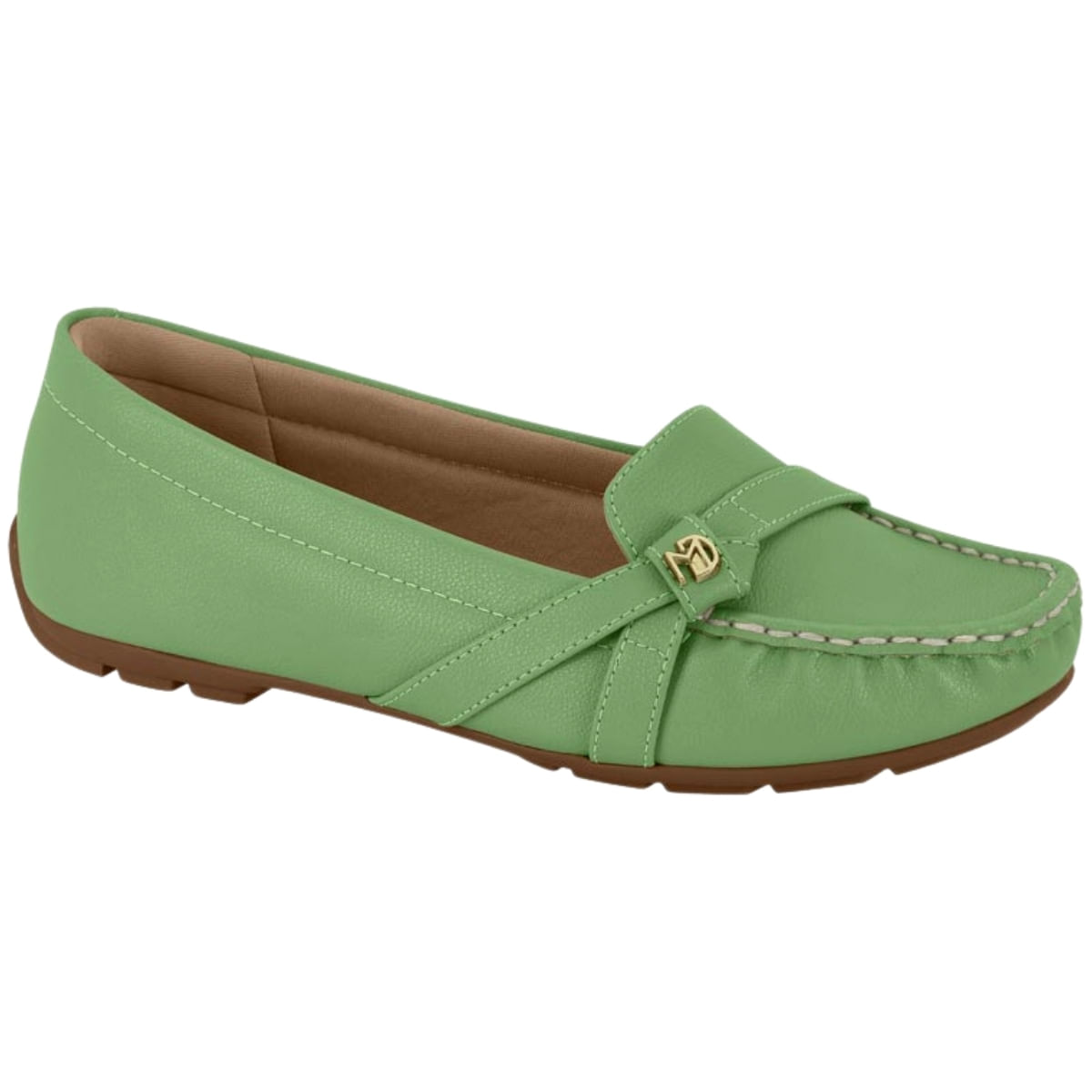 Sapato Mocassim Feminino Casual Ultra Conforto Modare 7035.653.21736 - Verde Alecrim - 36