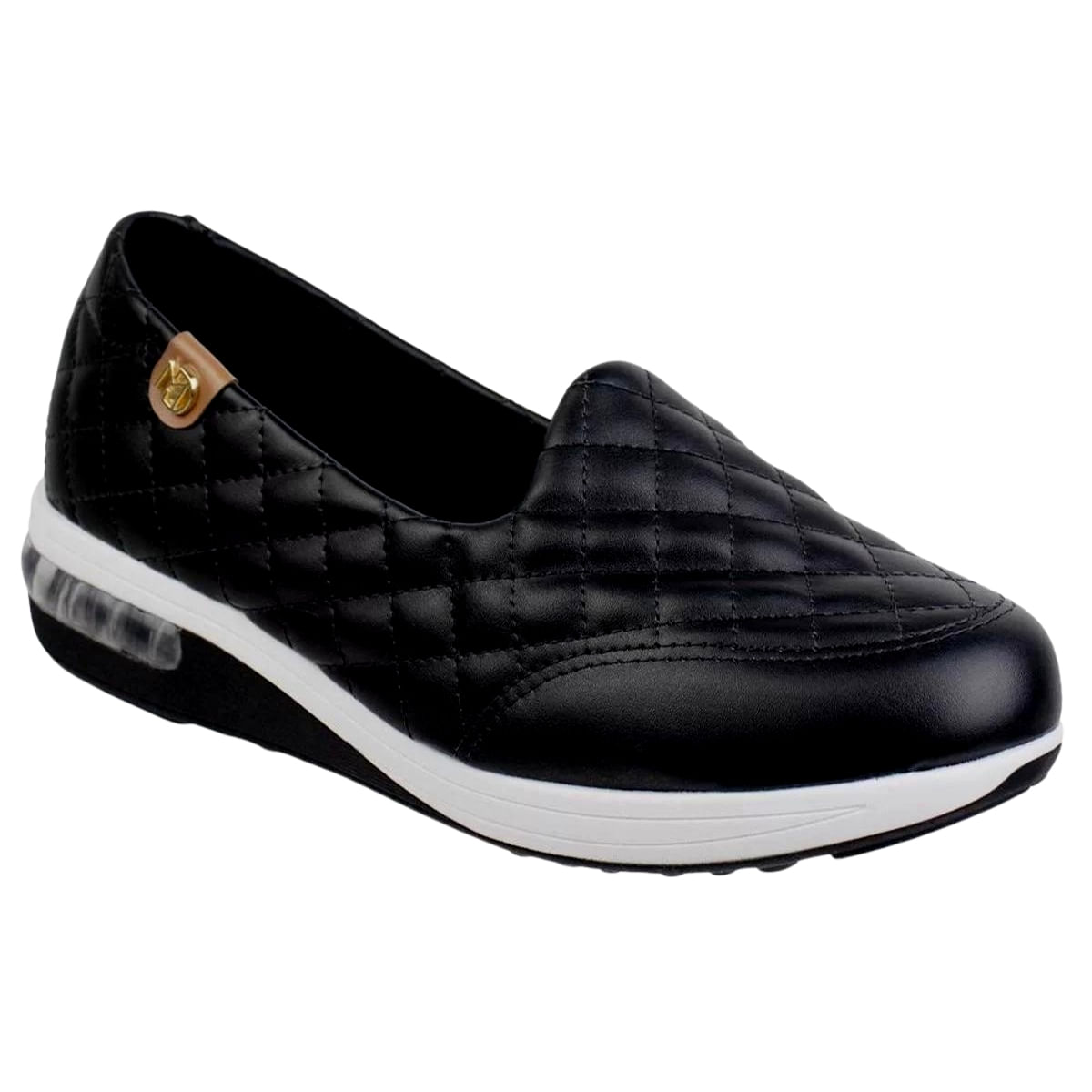 Tenis Feminino Slip On Conforto Modare 7320.263.18588 - Preto - 35