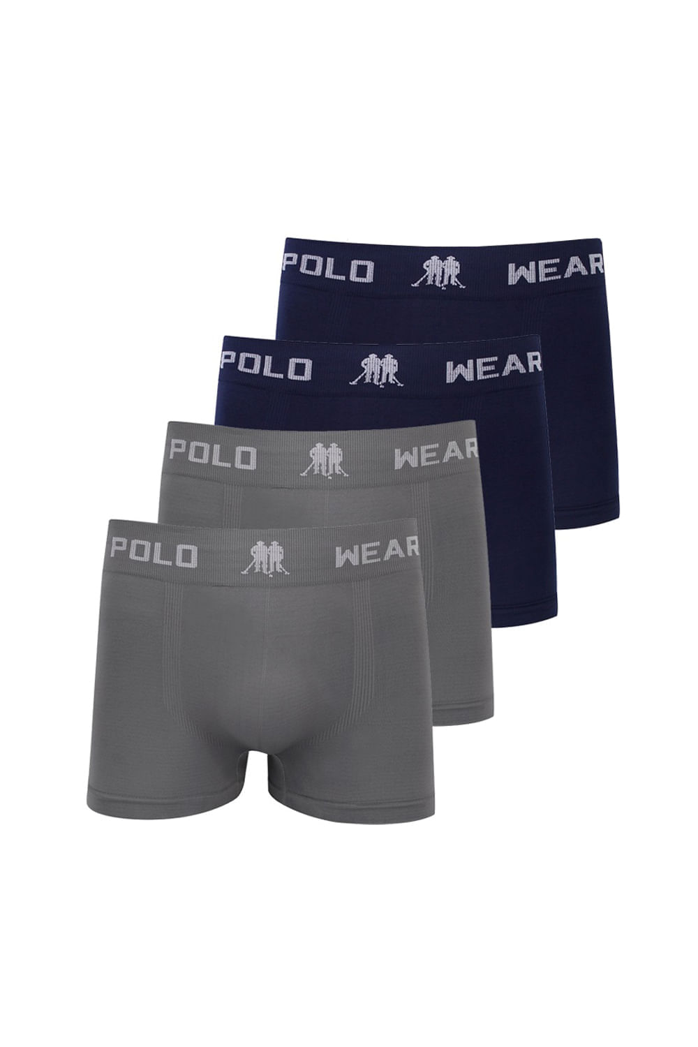 Kit 4 Cuecas Masculinas Microfibra Boxer Polo Wear Sortido