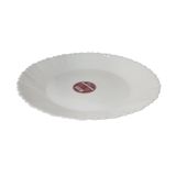 Prato Raso Opaline Ondas  23,7cm Branco-YINS HOME