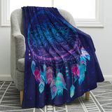Cobertor Jekeno Feathers Dream Catcher Print 150x200cm