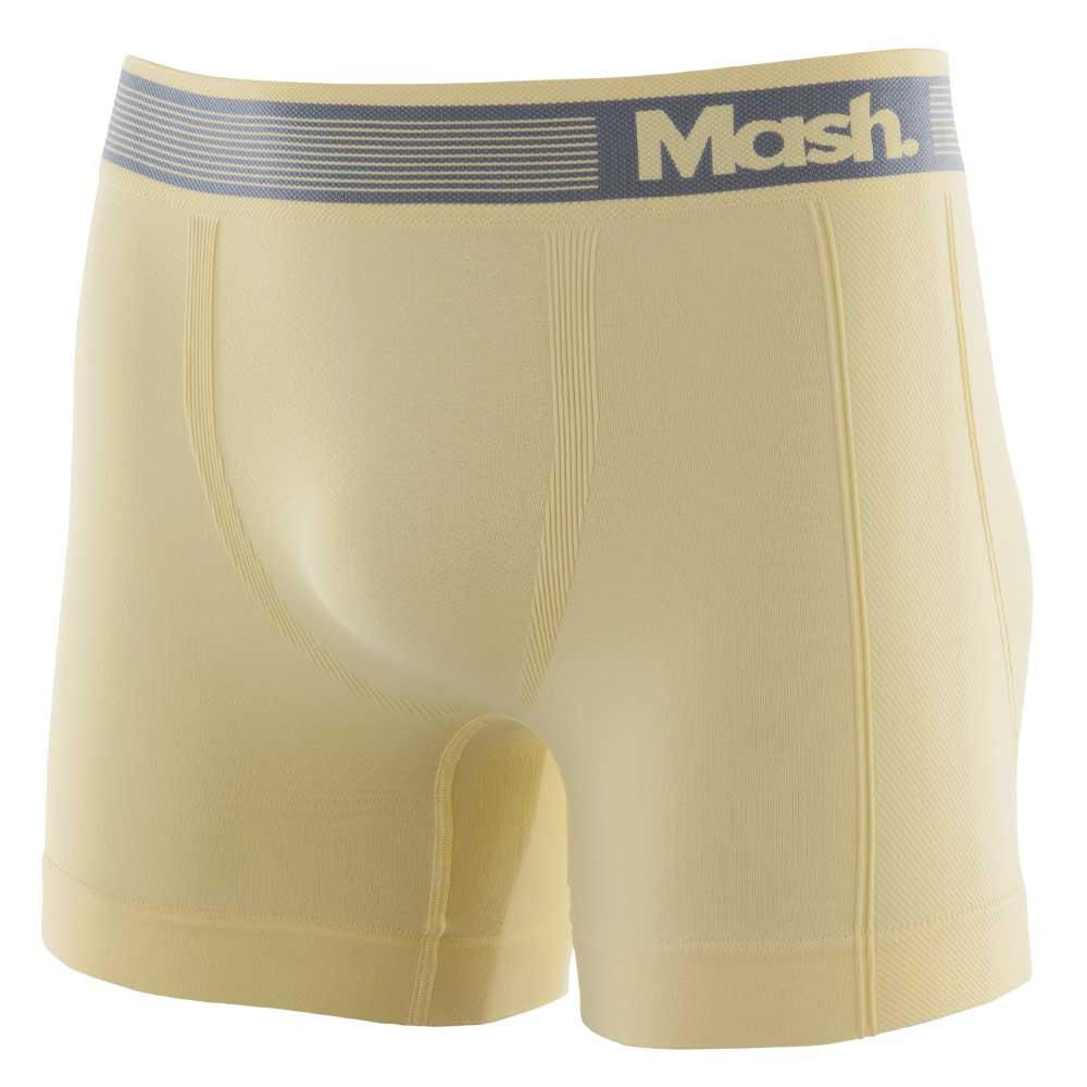 Cueca Boxer Microfibra Sem Costura - Amarelo Claro - Gg