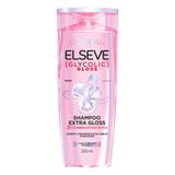 Shampoo Elseve Glycolic Gloss L&#39;oréal Paris Extra Gloss Cabelo Poroso E Sem Brilho 200ml