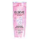 Shampoo Elseve Glycolic Gloss L&#39;oréal Paris Extra Gloss Cabelo Poroso E Sem Brilho 200ml