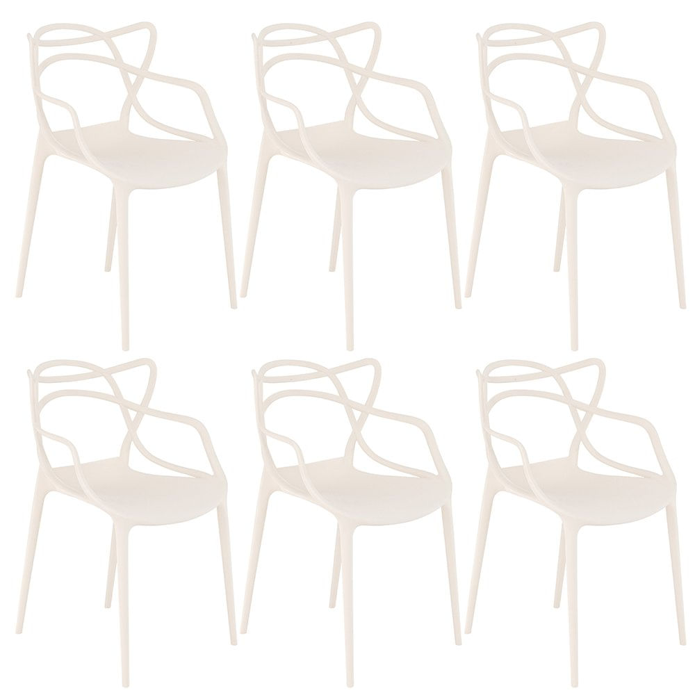 Kit 6 Cadeiras Design Jantar Cozinha Masters Allegra