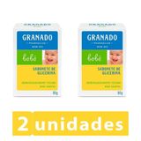 Kit 2 Sabonetes Em Barra De Glicerina Granado Bebê Tradicional 90g