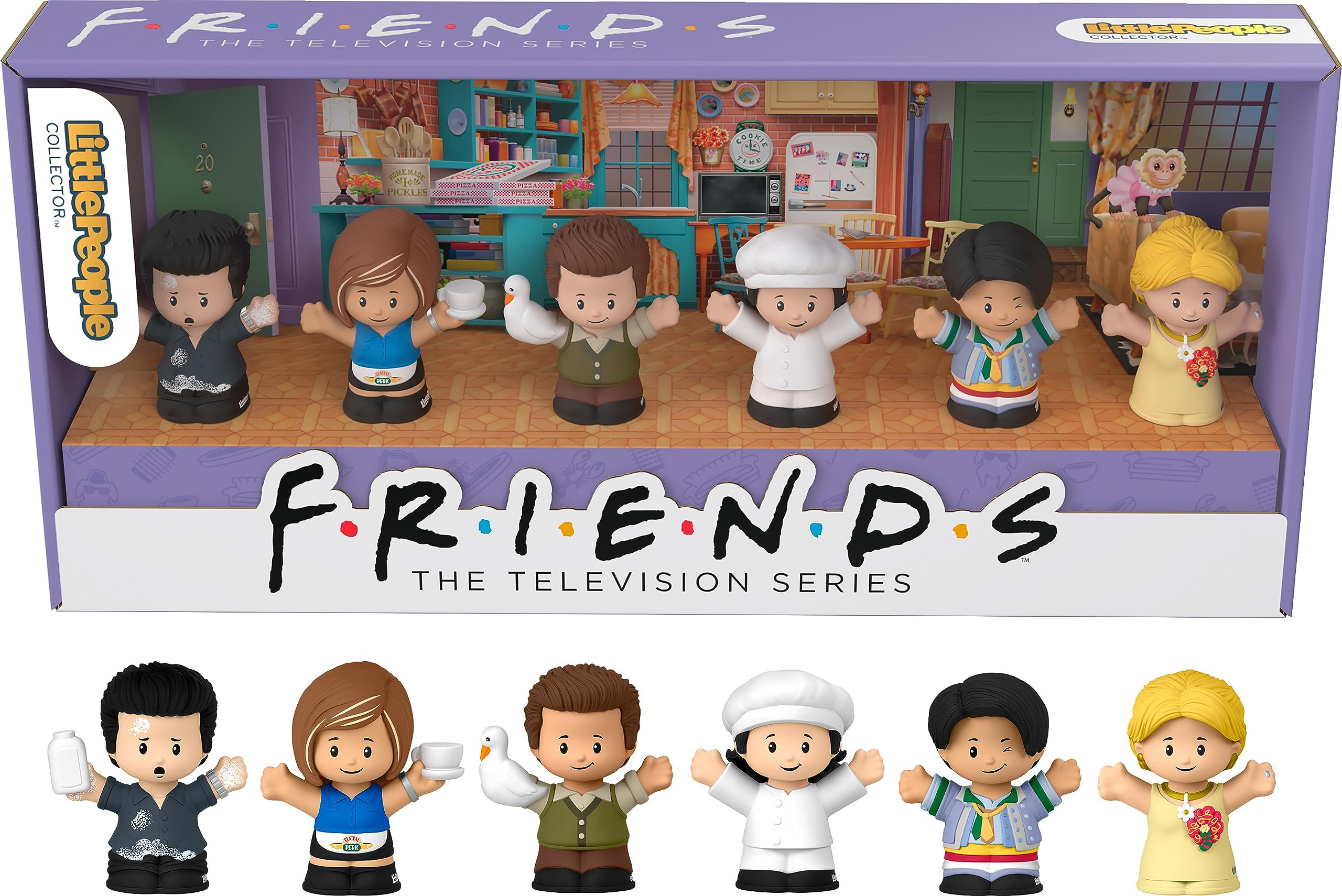 Conjunto De Bonecos Little People Collector Friends, Série De Tv 6 Chars