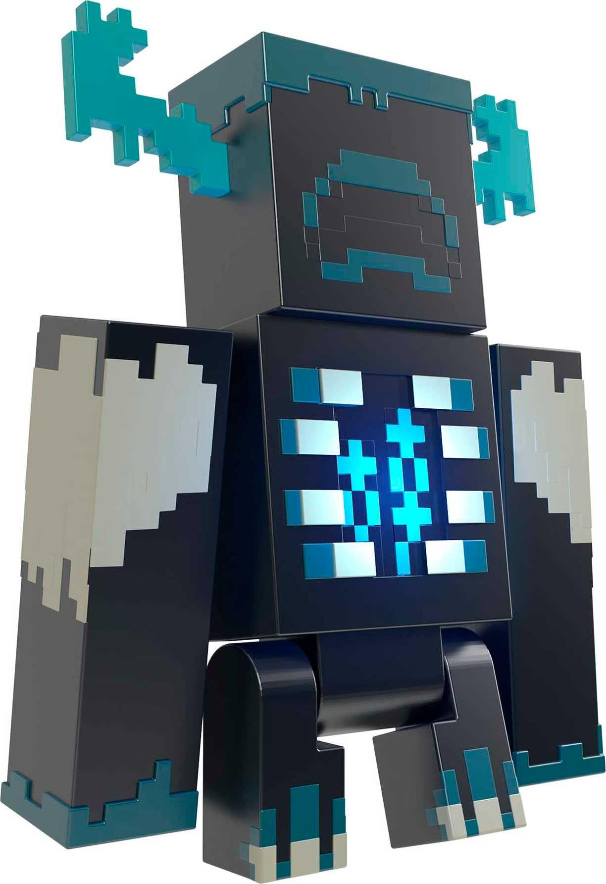 Boneco De Ação Mattel Minecraft Warden Com Luzes E Sons