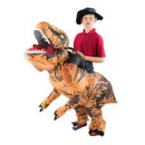 Fantasia Inflável Bodysocks Fancy Dress Jurassic T Rex Dino