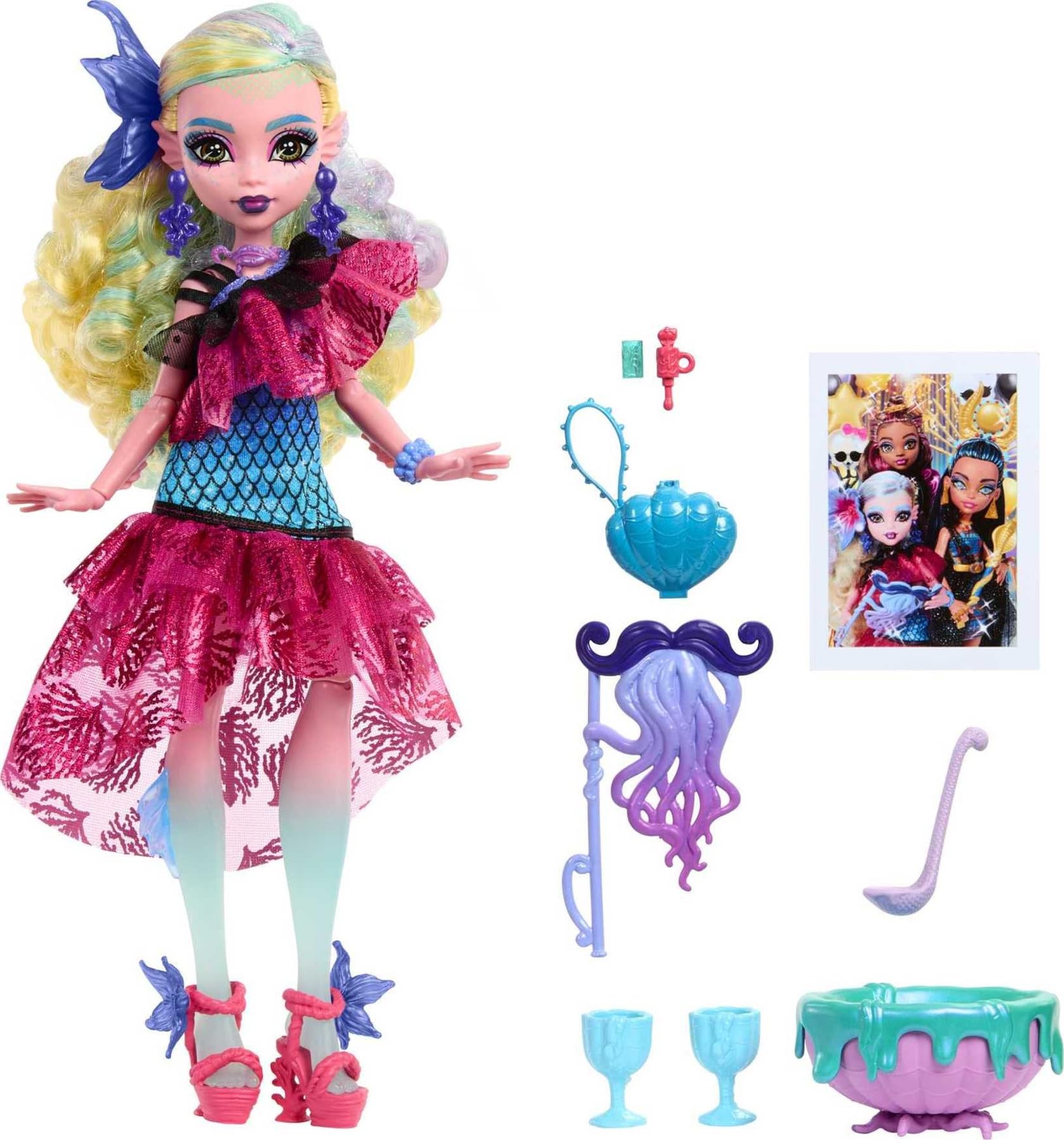 Boneca Monster High Monster Ball Lagoona Azul Com Acessórios