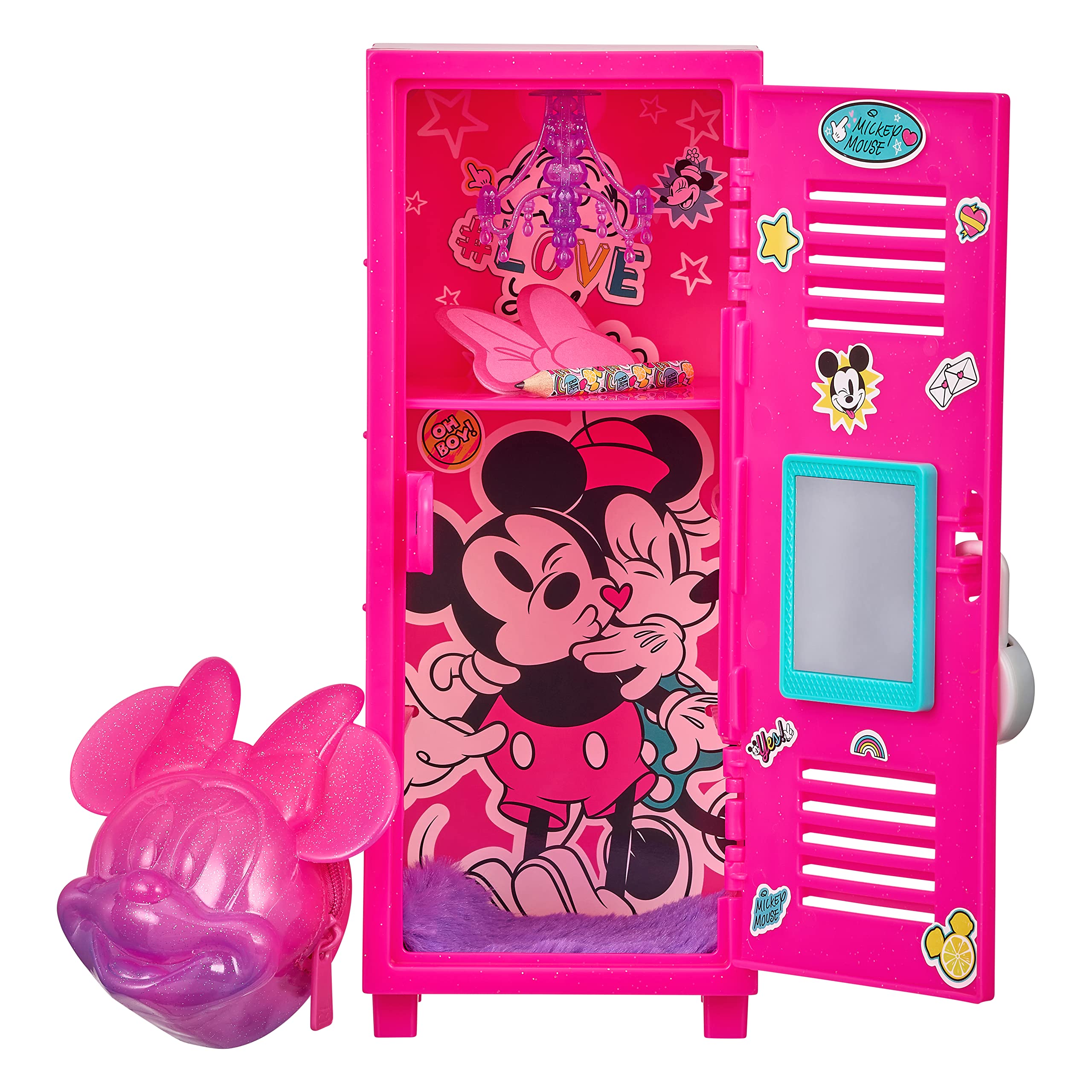 Toy Real Littles Disney Minnie Mouse Locker Com Mochila