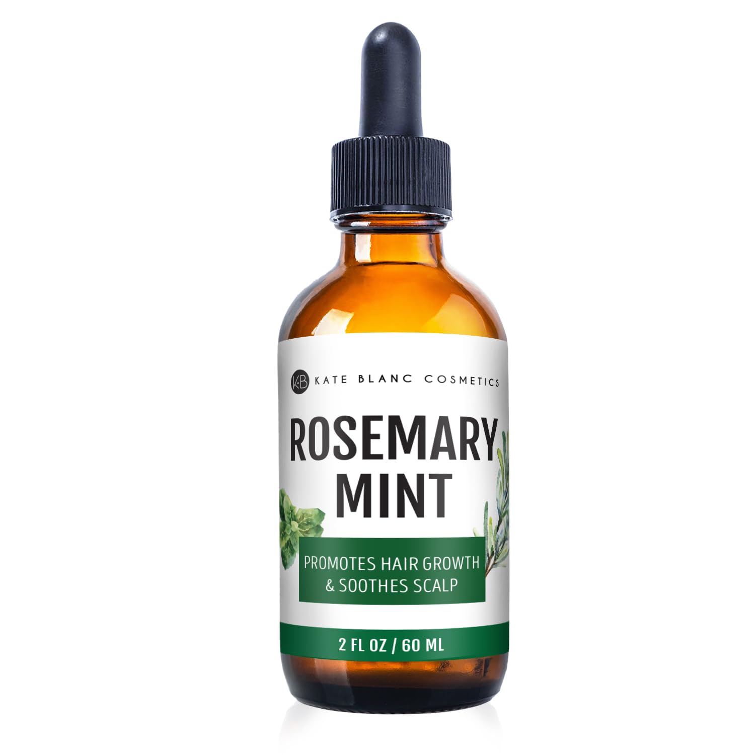 Óleo De Crescimento Capilar Kate Blanc Cosmetics Rosemary Mint 60ml