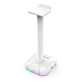 Suporte Para Headset Scepter Rgb Redragon Branco Ha312-w