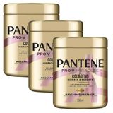 Kit 3 Máscaras De Tratamento Pantene Colágeno 550ml