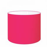 Cúpula Tecido Cilindrica Abajur Luminária 50x30cm Rosa Pink