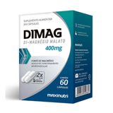 Dimag Di- Magnésio Malato Suplemento Alimentar 400mg Com 60 Cápsulas