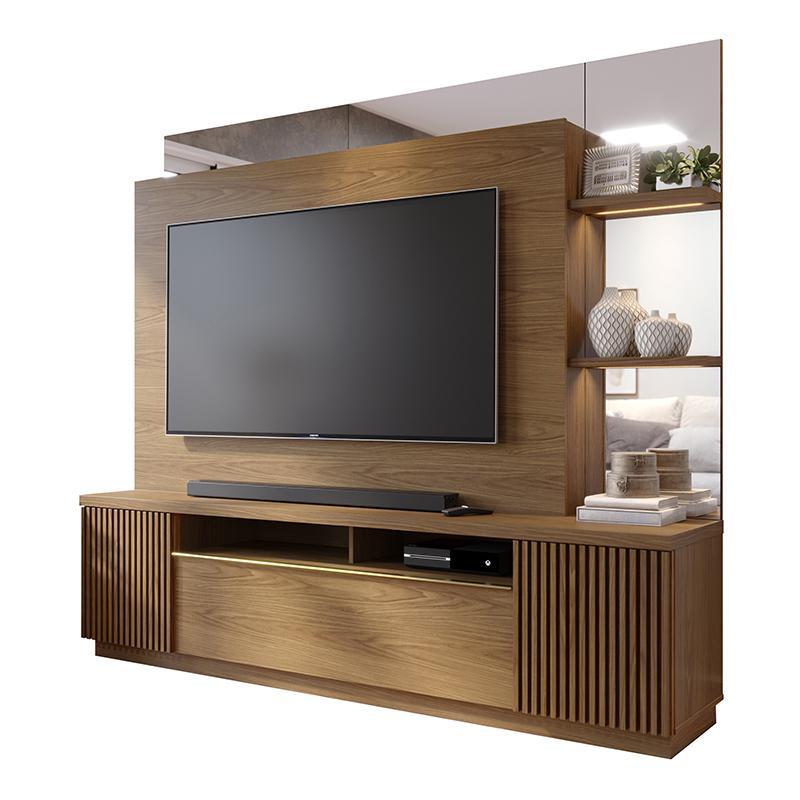 Estante Home Theater Niterói Amêndoa Para Tv Até 70 - Colibri