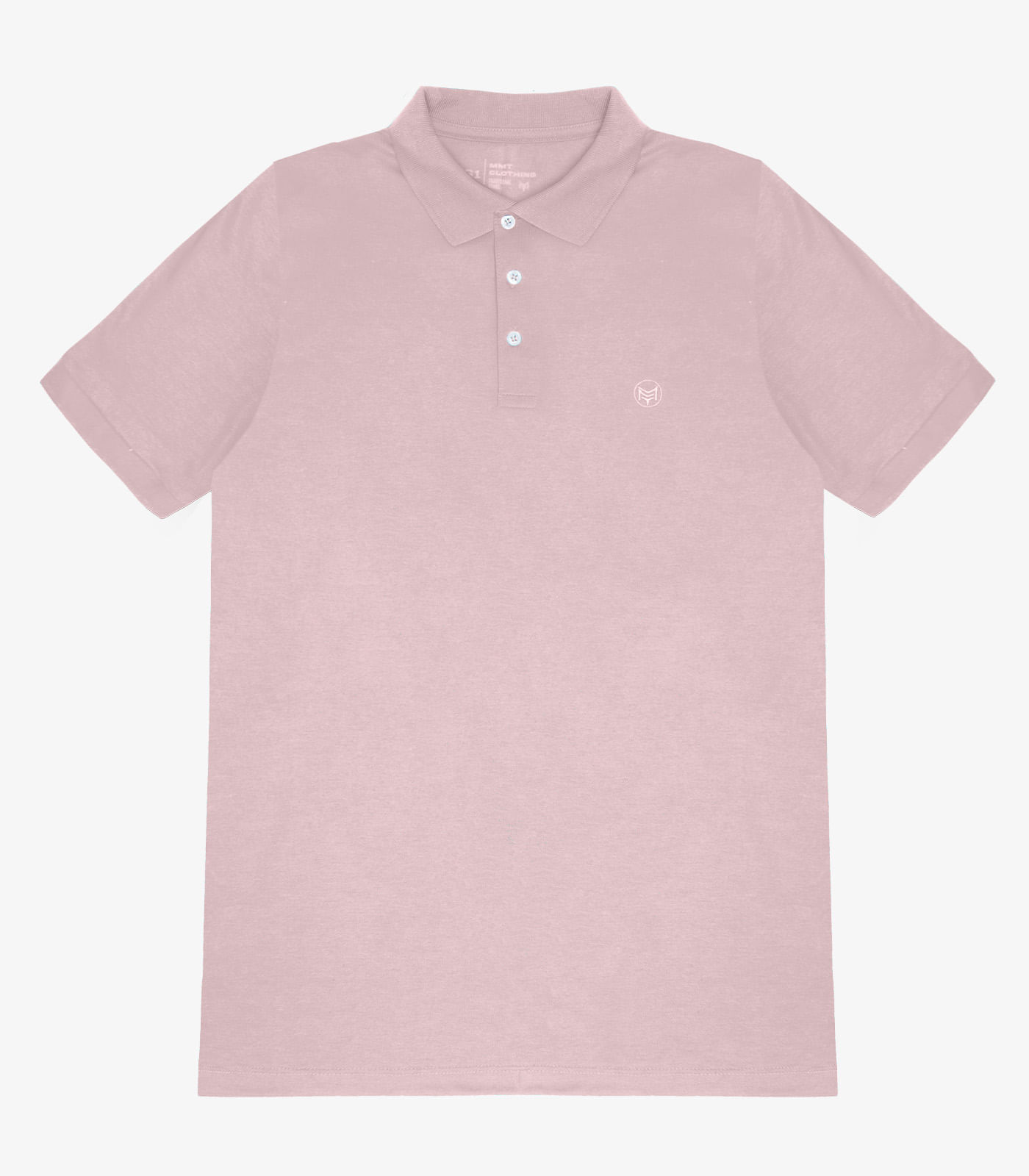 Camisa Polo Básica Plus Size Mmt Rosa G3