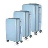 Cj Mala 35kg +23kg +10kg Polipropileno Inquebrável Azul Bebê