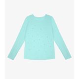 Blusa Infantil Feminina Manga Longa Trick Nick Azul 8