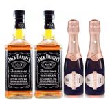 Kit Presente Jack Daniel&#39;s 375ml + Chandon Baby Rosé 187ml