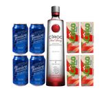 Vodka Ciroc Red Berry 750ml + Agua De Coco Morango + Tônica