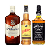 Whisky Ballantine&#39;s 1l + White Horse 1l + Jack Daniel&#39;s 1l