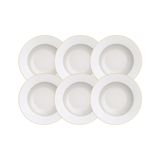 Kit Prato Fundo Tramontina Elisa Em Porcelana 23 Cm 06 Peças - 96950/091