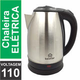 Chaleira Elétrica Jarra Térmica Bule Garrafa Living Aço Inox 1,8 Litros 1000w Potência Desliga Automatico 127v (110v)