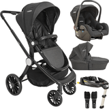 Carrinho Moises Bebe Conforto Base Isofix Kiddo Sunny Preto