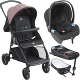 Carrinho Moises Bebe Conforto Base Isofix Burigotto Lui Rose