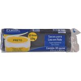 Saco Para Lixo Pratik Rolo Preto 50l Embalagem Com 30 Unidades